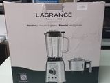 a box of a blender sitting on a table