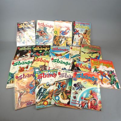 a lot of comic books on the table