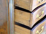 an image of a dresser with three drawers and a marble top