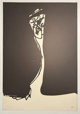 une image représentant un dessin en noir et blanc d'un homme portant un chapeau