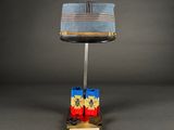 an image of a blue hat on a stand