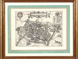 a drawing of a map of the city of cambridge, england