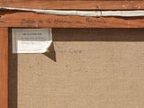 a picture of a wooden frame with writing on it