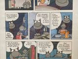 a picture of a comic strip with a picture of a hippo