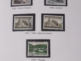 a picture of a display of stamps on a wall