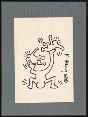 une image représentant un dessin d'un homme tenant une batte de baseball
