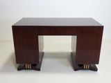 an image of a wooden table with two legs
