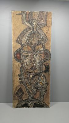 l'image d'un tableau sur le mur d'une pièce