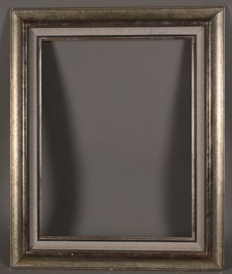 Cadre moderne en bois couleur argent