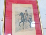 une photo d'un homme à cheval, dans un cadre
