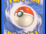 a picture of a pokemon card with a red and white ball on it