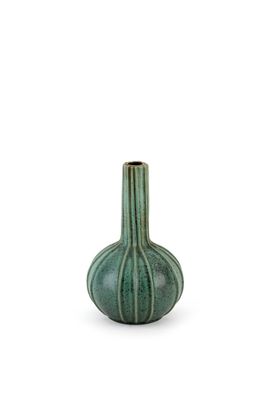 ARNE BANG (1901-1983) Vase sphérique à col droit. En grès ém…