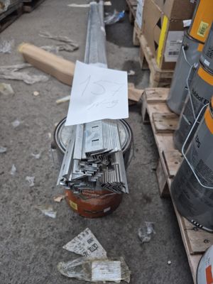 Lot de 30 profils en aluminium, longueur env.