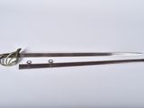 two swords and a sword on a white surface