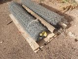 two pieces of gabios on a pallet on the ground