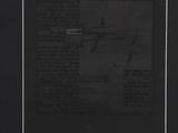 a black and white photograph of a newspaper page with a white border