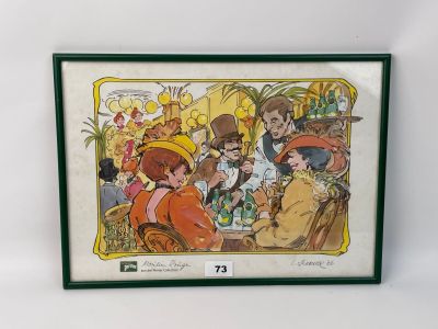une photo d'une photo représentant un groupe de personnes assises à une table
