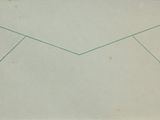 an envelope with a green line on the inside of it
