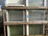 many windows that are stacked on top of each other
