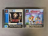 two video games are sitting on a table next to each other