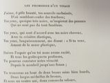 a poem written in french on a page of a book