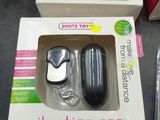 three boxes of electronic gadgets are sitting on a table