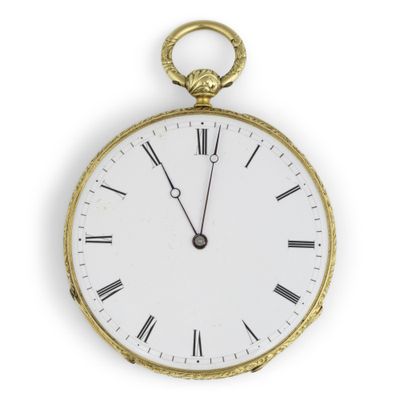 an antique pocket watch with roman numerals and roman numerals on the face