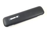 a close up of a cell phone on a white surface