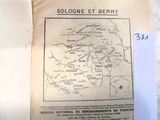une vieille carte de cette région de France dessinée sur un bout de papier