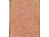 an old book on a white background with a blank page