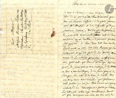 an old handwritten letter from a man who is writing on a piece of paper
