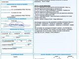 un gros plan d'un document portant un code-barres