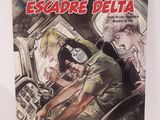 la couverture d'une bande dessinée représentant un homme dans un avion