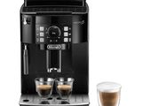 a close up of a coffee machine with two cups of coffee