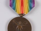 an image of a medal with a rainbow ribbon on a white background