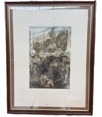 an image of a picture of a group of animals in a wood frame
