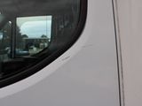 a white van with a dog sitting in the driver ' s seat