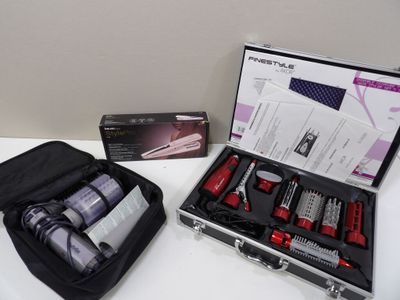 a suitcase with tools in it sitting on a table
