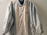 vintage levi ' s denim jacket with patchwork on the back
