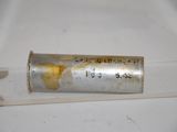 a metal tube that has a small amount of rust on it