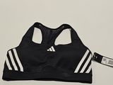 adidas black and white sports bra top