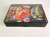a box with a game inside of it on a white surface