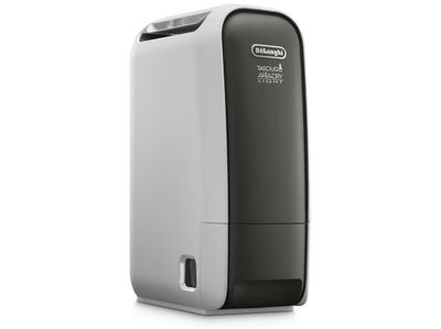 un gros plan d'un purificateur d'air blanc et noir sur fond blanc