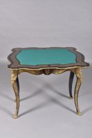 Table de jeu en marqueterie de style Boulle, le plateau à dé… (photo 5)
