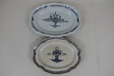 deux assiettes posées l'une à côté de l'autre sur une table