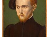 a painting of a man with a hat on his head