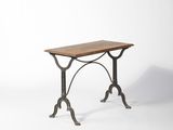 an image of a small table with a wooden top