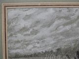 a picture of a painting of a horse drawn carriage