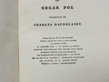 an open book with a black and white image of the title of the book