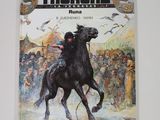 la couverture d'une bande dessinée représentant un homme à cheval